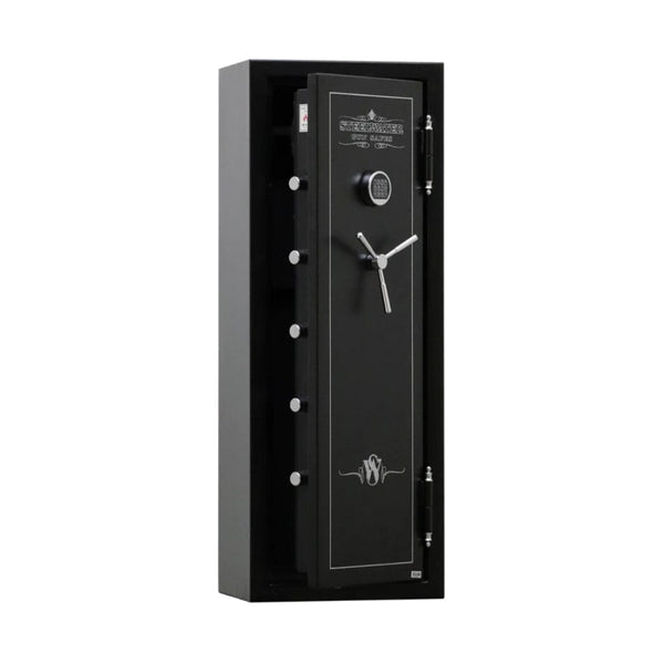 Large Heavy Duty Gun Safe for Rifle and Pistol - 55.2' Firearm Security Cabinet with Electronic Lock, LED Light & Removable Shelves