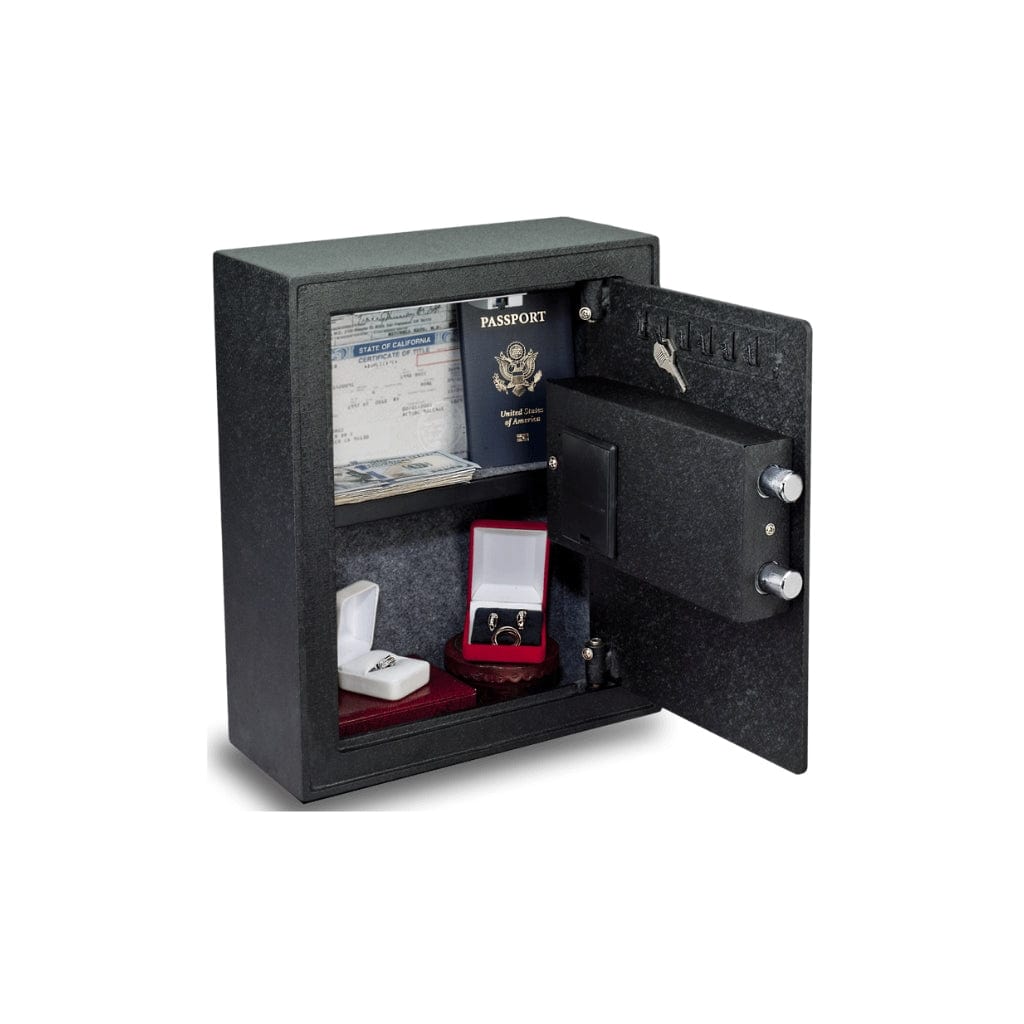 Viking VS-12BL Biometric Wall Safe | Pry-Resistant | Motorized Deadbolt Locking System