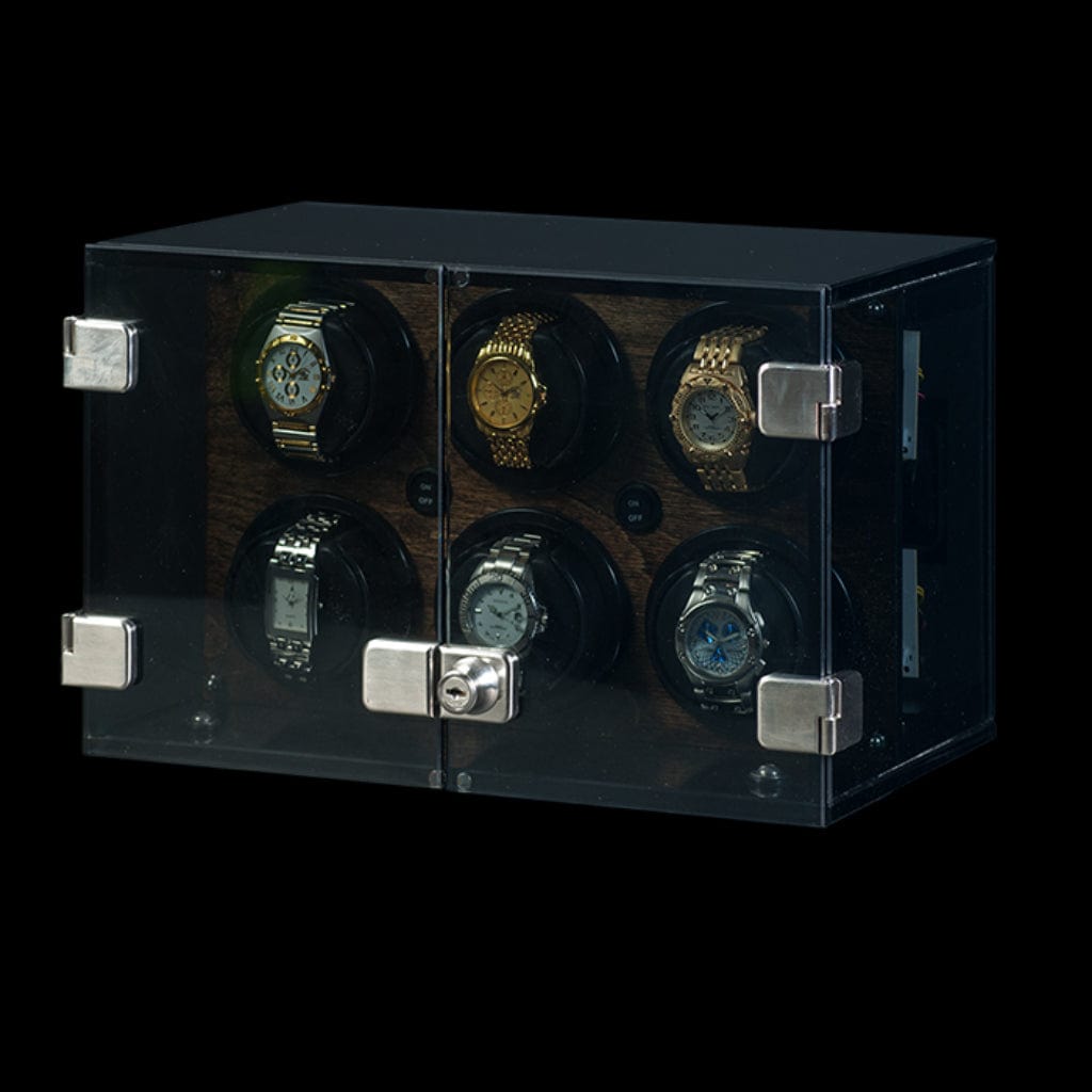 Orbita Milano 6 Milano Series Watch Winder Tempered Glass Case | Rotorwind Movement | 6 Watch Winding Capacity
