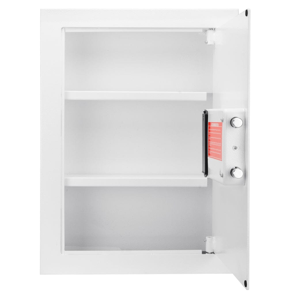 Barska AX12038/AX13030/AX13034 Biometric Wall Safe | 0.52 Cubic Feet | Black Right Opening/White Right Opening/Black Left Opening