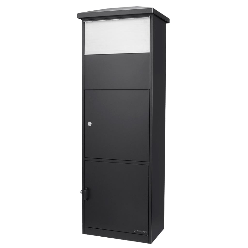 Barska MPB-600 Mail/Parcel Drop Box CB13332 | Stainless Steel Drop Door & Package Compartment | Push Button & Key Lock
