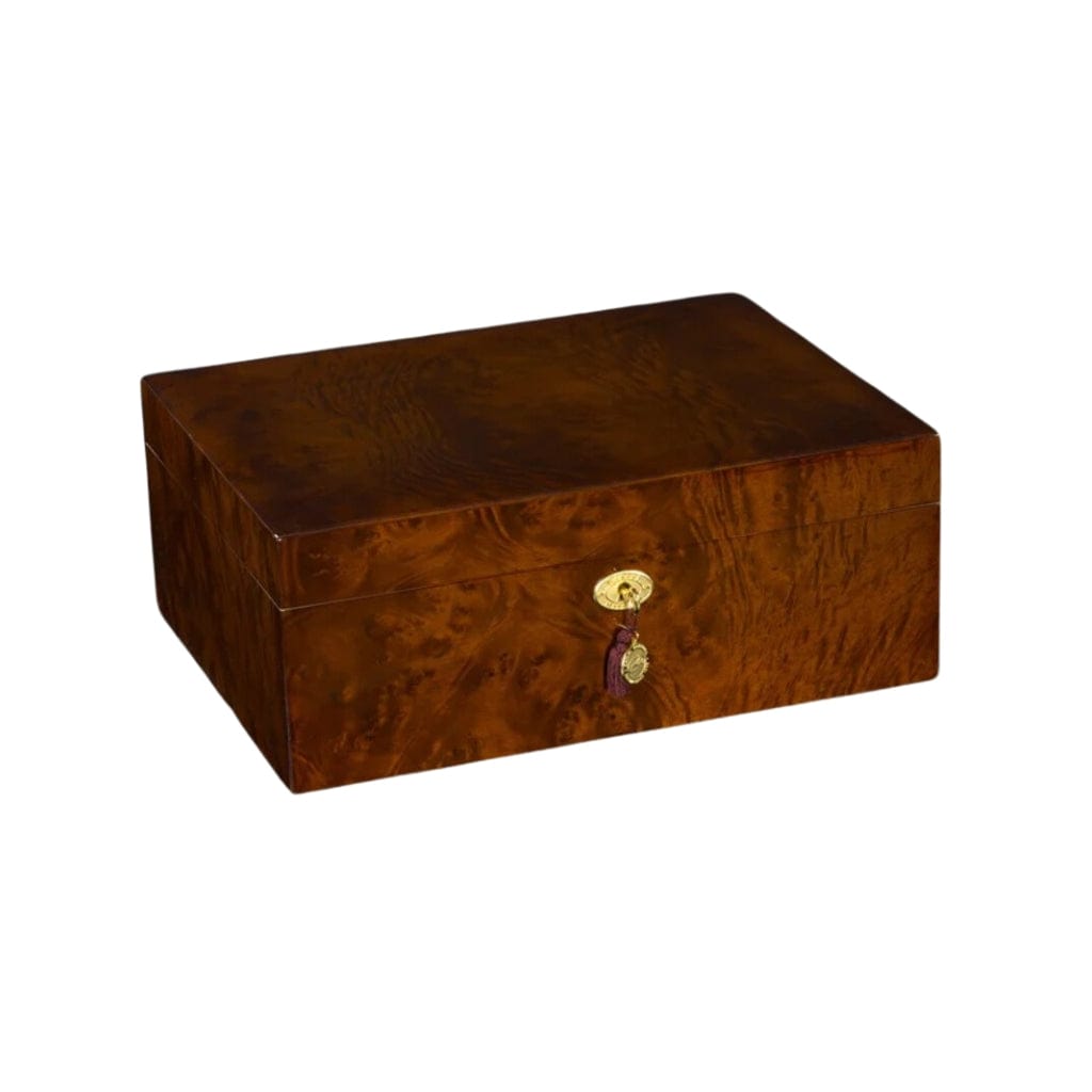 Copy of Daniel Marshall Limited Edition 165 Humidor Burl Private Stock Humidor | 165 Cigar Capacity | 24kt Gold Plated Hinges &amp; Locks | Spanish Cedar Interior Lift Out Tray Installed