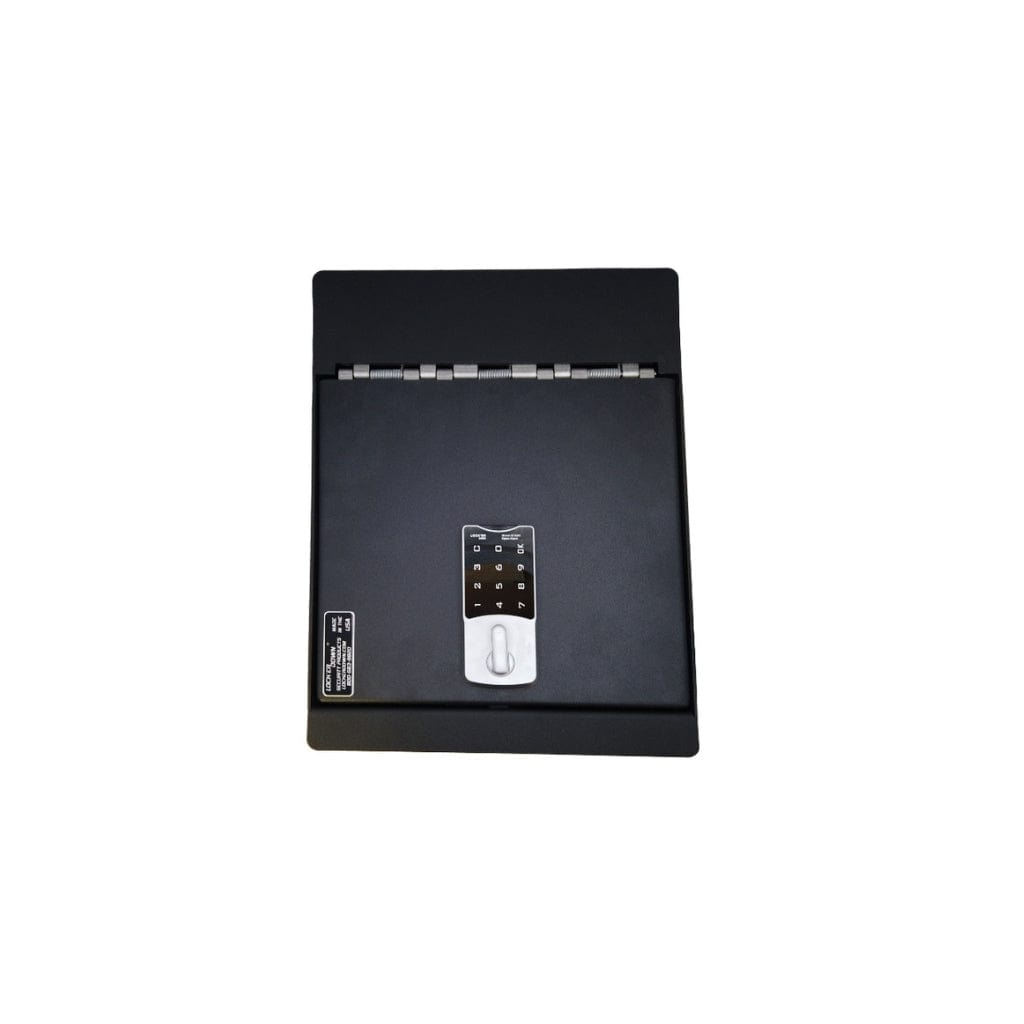 Lock'er Down LD2041EX EXxtreme Console Safe for Chevrolet Silverado (2014-2019), GMC Sierra 1500, 2500 & 3500 (2015 -2020) | Under Seat Console Bench Seat | Heavy 12 Gauge Steel | 4 Point Locking System