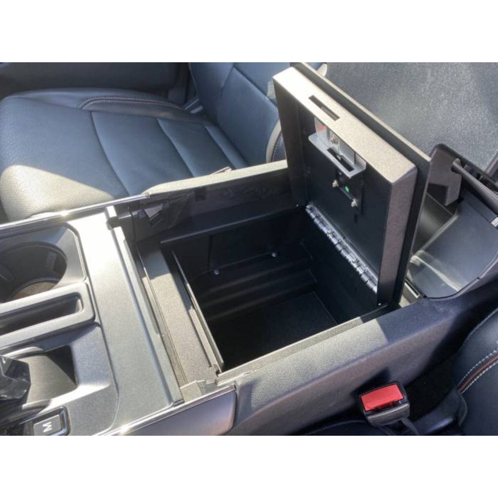 Lock&#39;er Down LD2065EX EXxtreme Console Safe | Ford F-150 (2021-2023) | Ford Trucks | Full Floor Console | Heavy 12 Gauge Steel | 4 Point Locking System