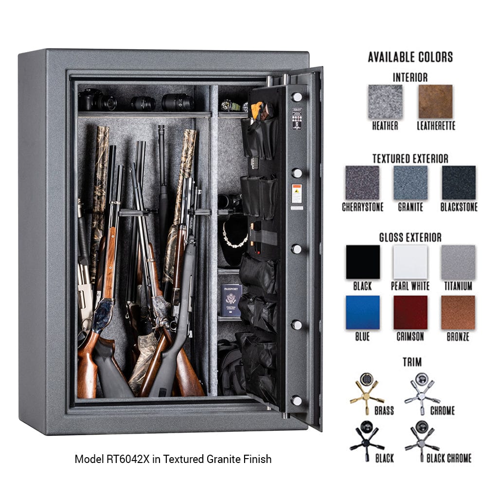 Rhino RT6042X Thunderbolt Gun &amp; Rifle Safe ǀ 54 Long Guns &amp; 8 Handguns ǀ 160 Minute Fire Rated