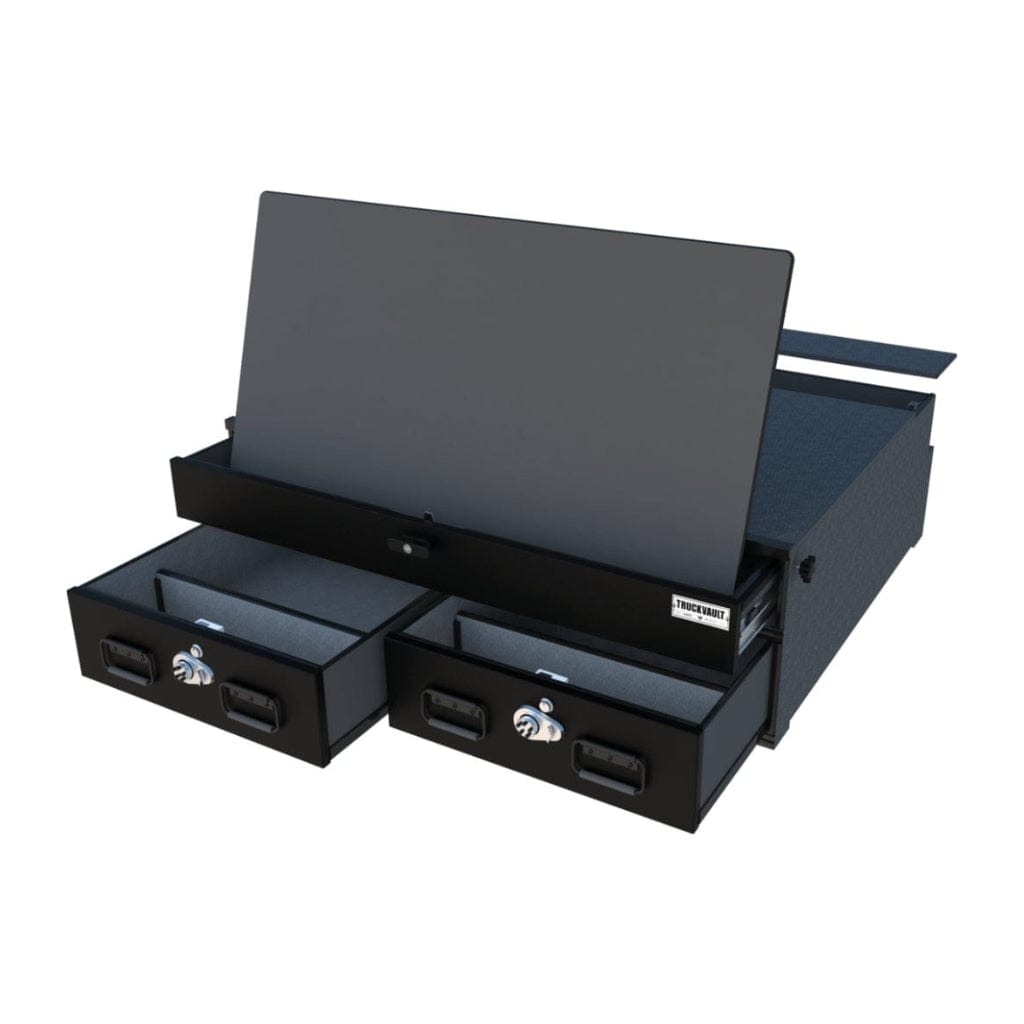 TruckVault Special Ops Commander Line SUV Series | 2 Magnum Storage Drawers & 1 Weapons Drawer | Magnetic Map Board | Pullout Table Extension