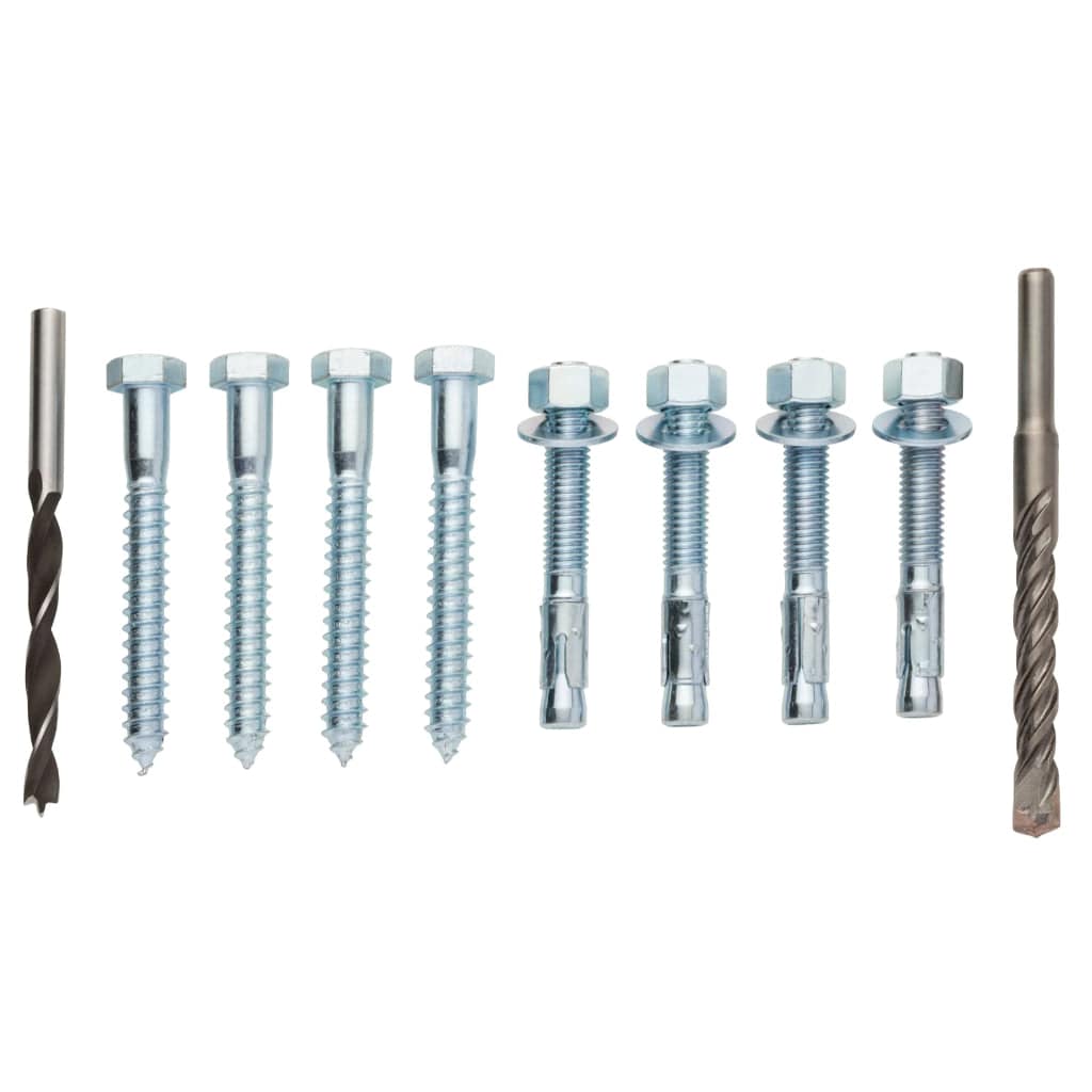Bolt Down Hardware Kit | 4 Lag Screws for Wood Floors | 4 Concrete Bolts