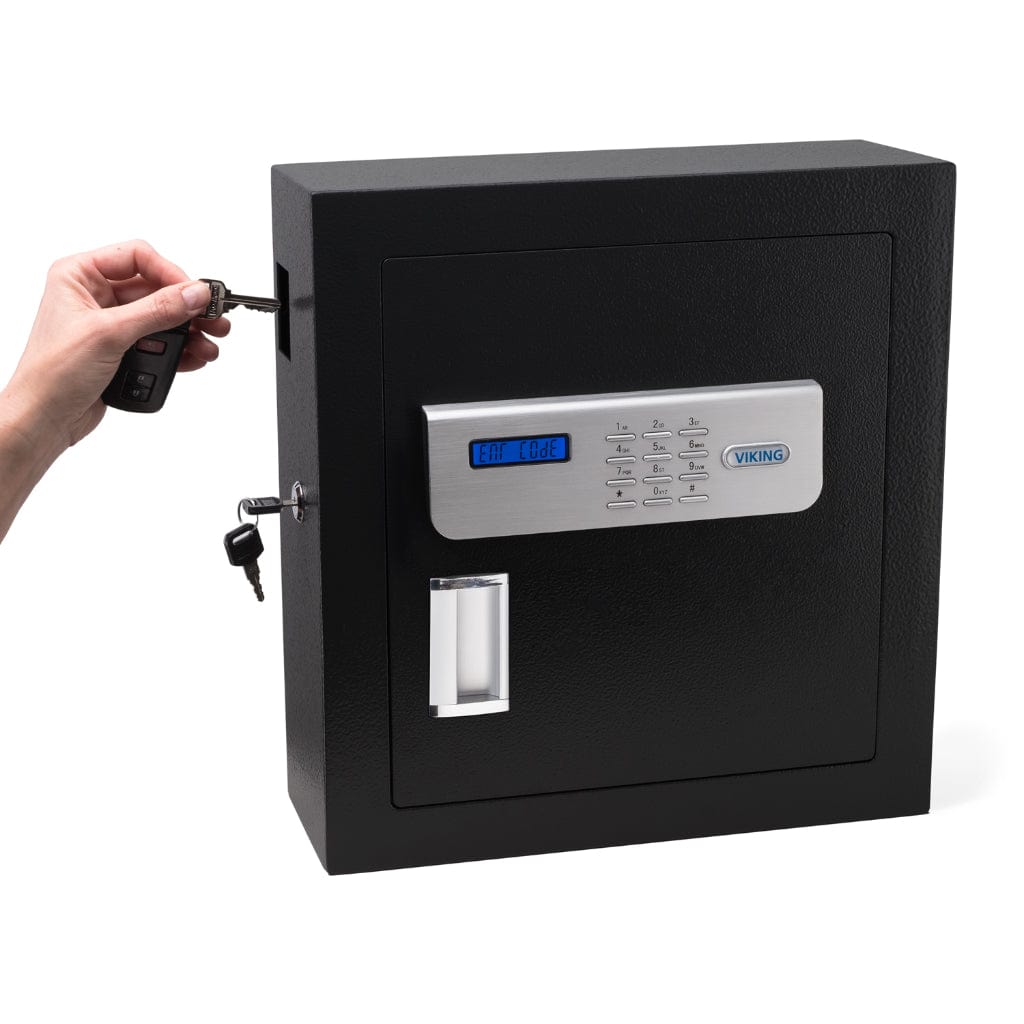 Viking VS-51KS Heavy Duty Lockable Drop Slot Key Safe | 51 Key Capacity | Pry-Resistant | Motorized Deadbolt Locking System