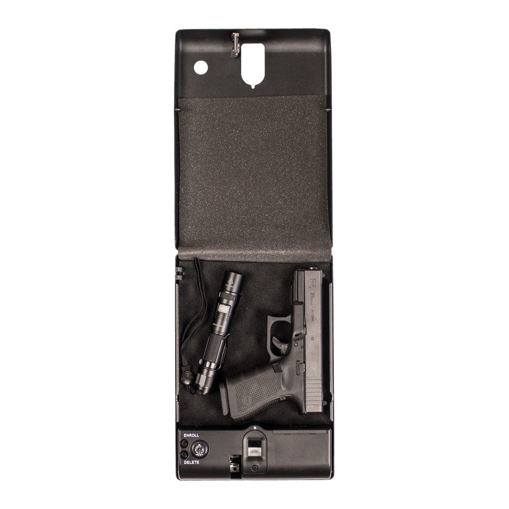 Tracker Safe SPS-03B - Small Pistol Safe | Foam Interior | Biometric Lock