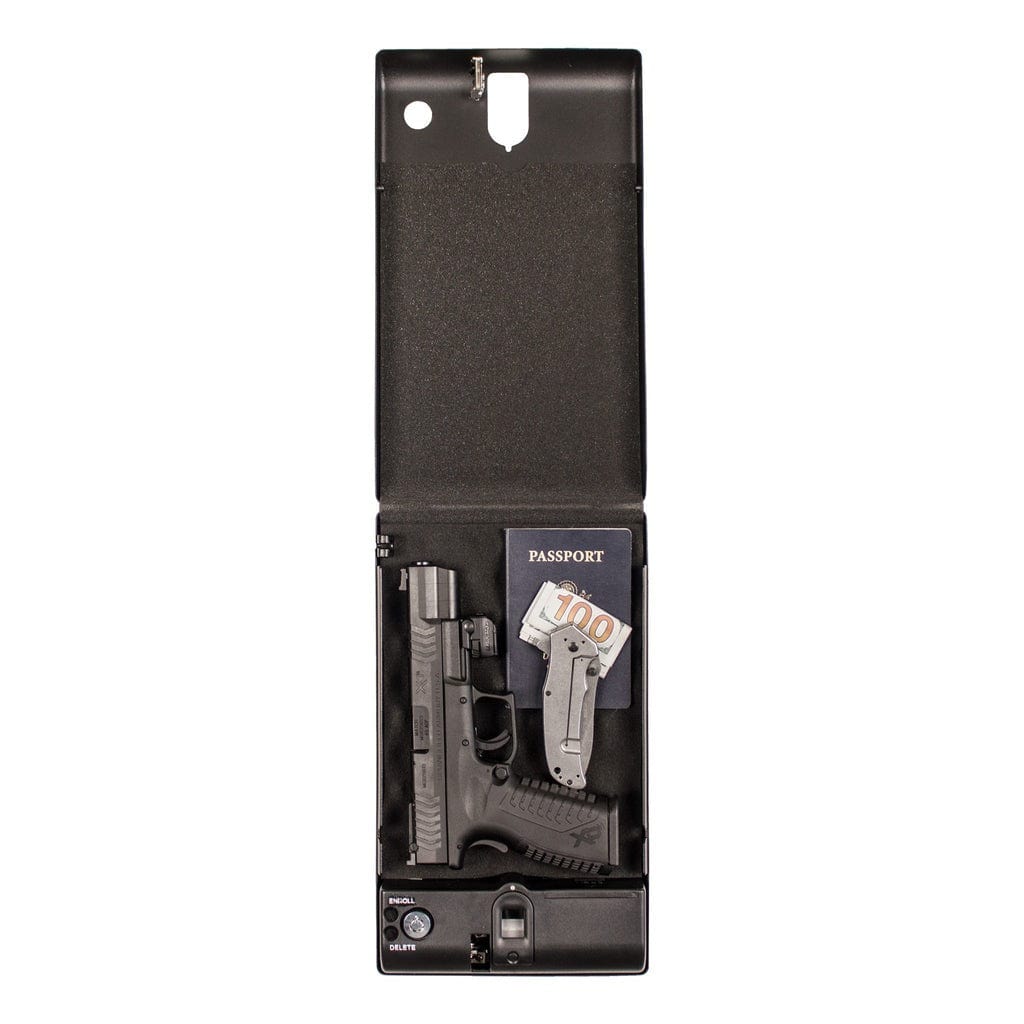 Tracker Safe SPS-04B - Small Pistol Safe | Foam Interior | Biometric Lock