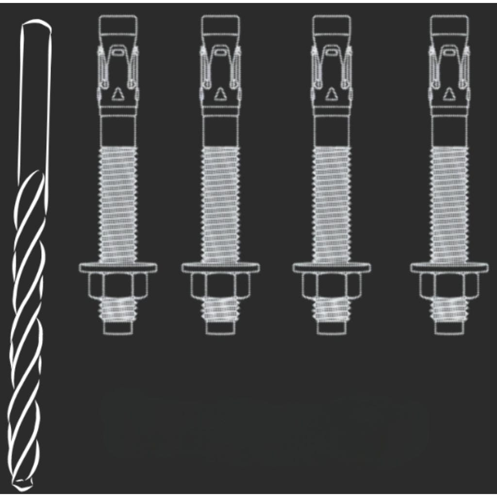 Steelwater Concrete Anchor Kit