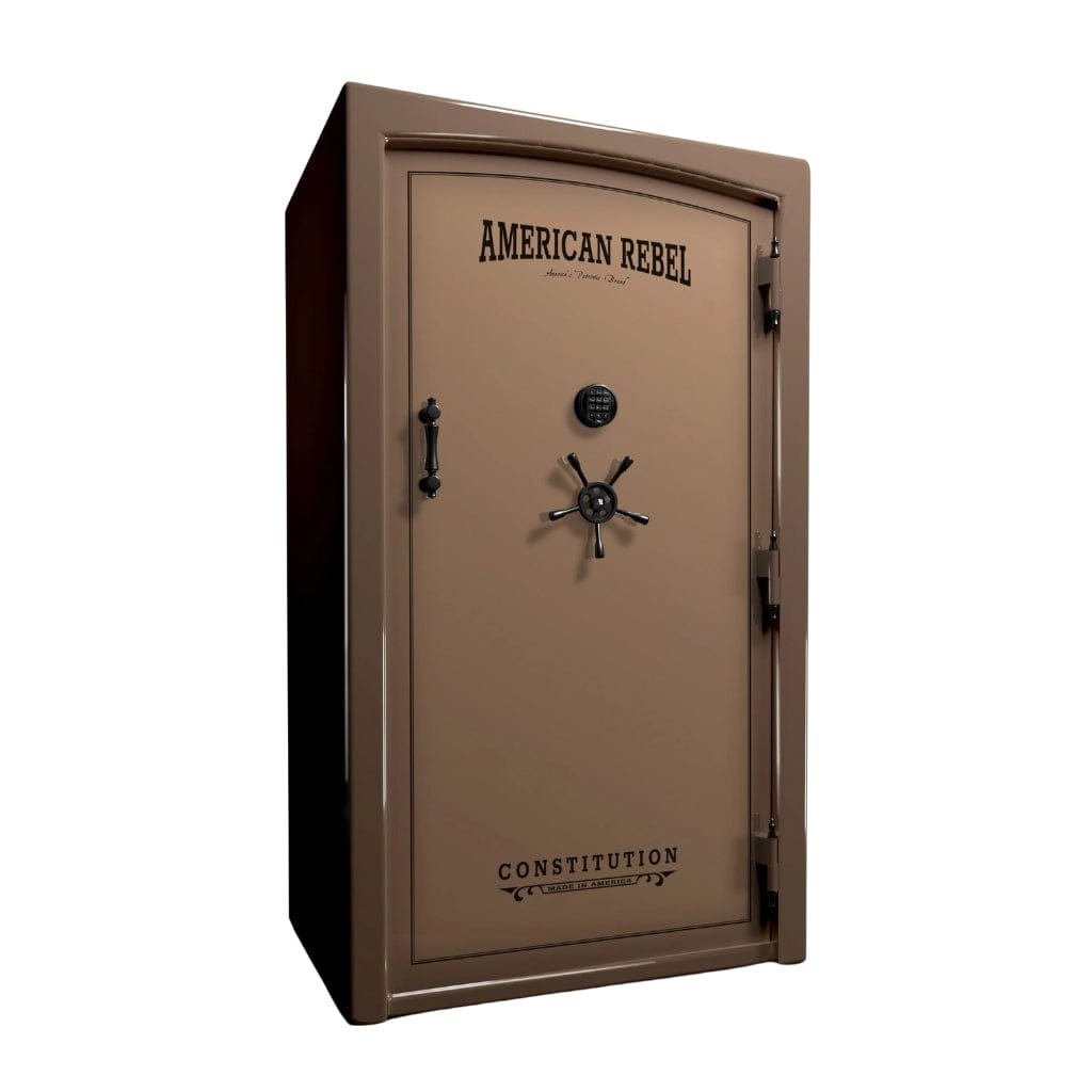 American Rebel CS50 Constitution 50 Gun Safe | UL RSC Rated | 58 Gun Capacity | 120 Minutes Fireproof at 1750°F Gold Dust Two Tone / Standard / Silver