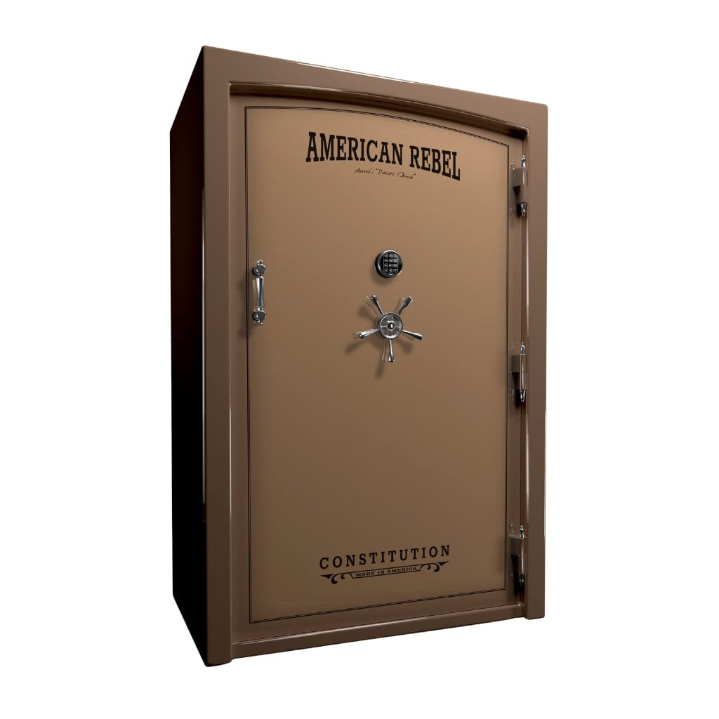 American Rebel CS60 Constitution 60 Gun Safe | UL RSC Rated | 64 Gun Capacity | 120 Minutes Fireproof at 1750°F Gold Dust Two Tone / Standard / Silver