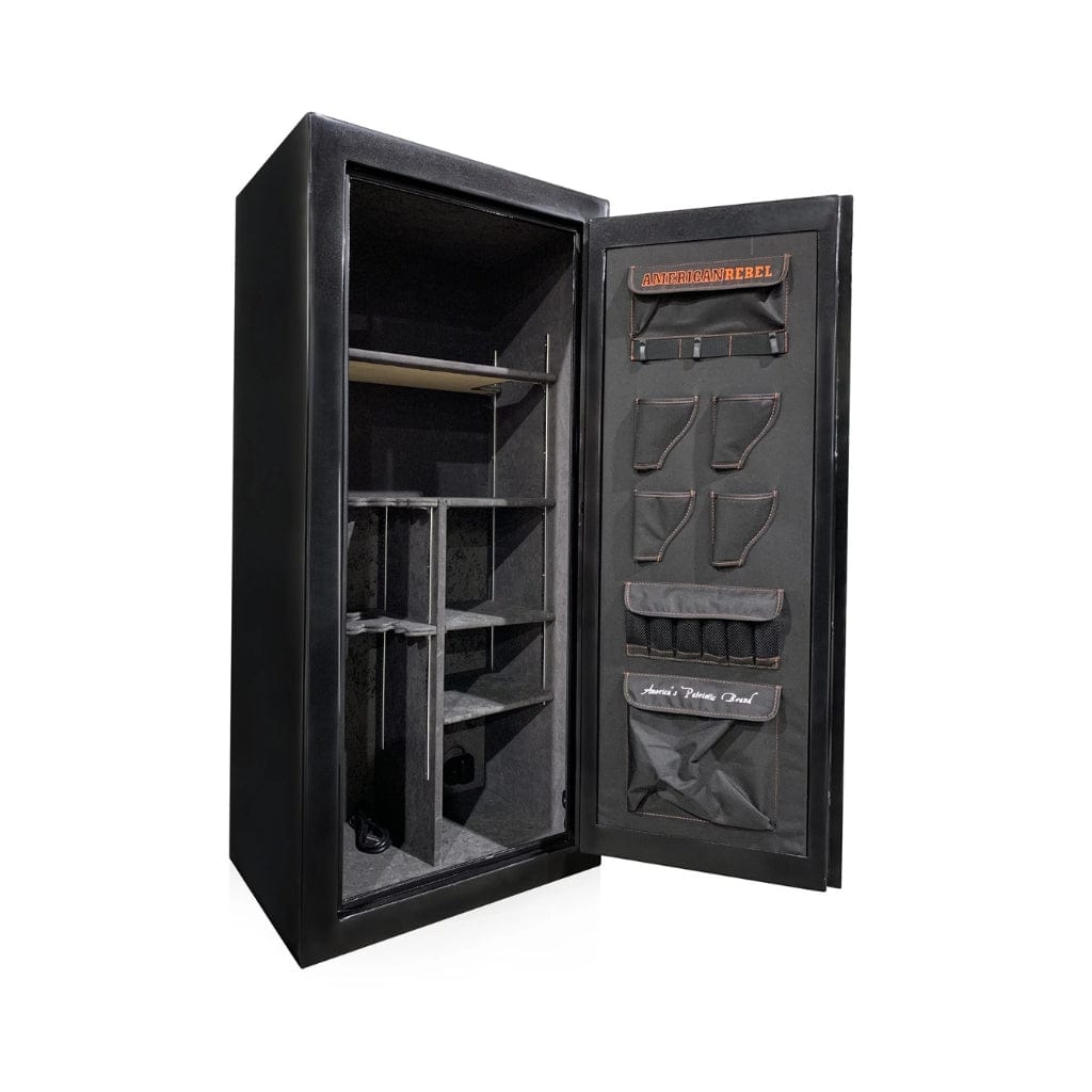 American Rebel Patriot 20 Gun Safe | 15 Gun Capacity | 75 Minutes Fireproof at 1200°F Black