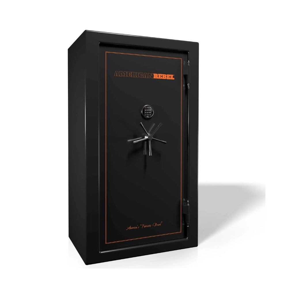 American Rebel Patriot 30 Gun Safe | 25 Gun Capacity | 75 Minutes Fireproof at 1200°F Orange