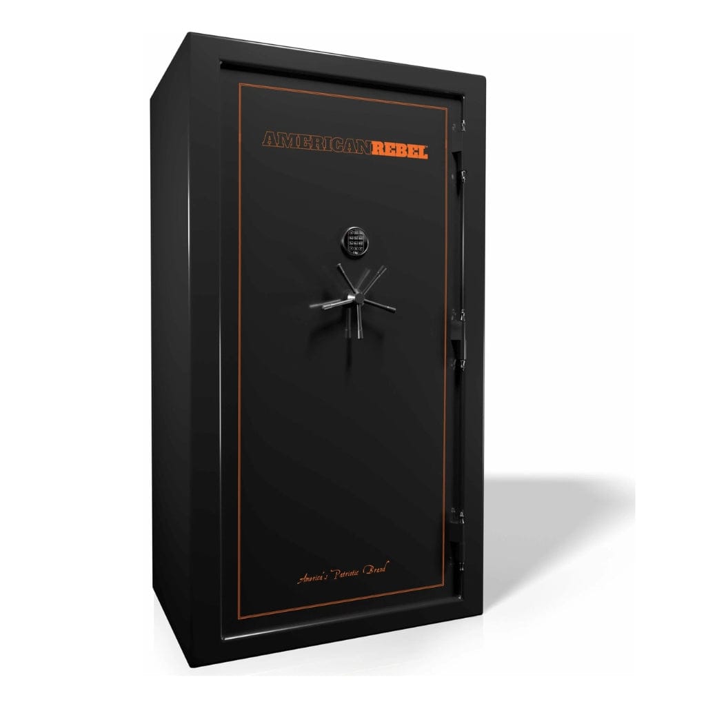 American Rebel Patriot 45 Gun Safe | 40 Gun Capacity | 75 Minutes Fireproof at 1200°F Orange