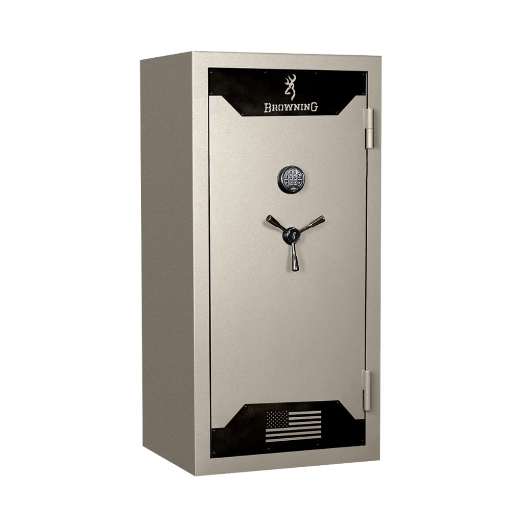 Browning HTRDLX33 Hunter Series Gun Safe | UL RSC Rated | 33 Long Gun Capacity | 80 Minute Fire Rated at 1550°F Textured Putty Gray