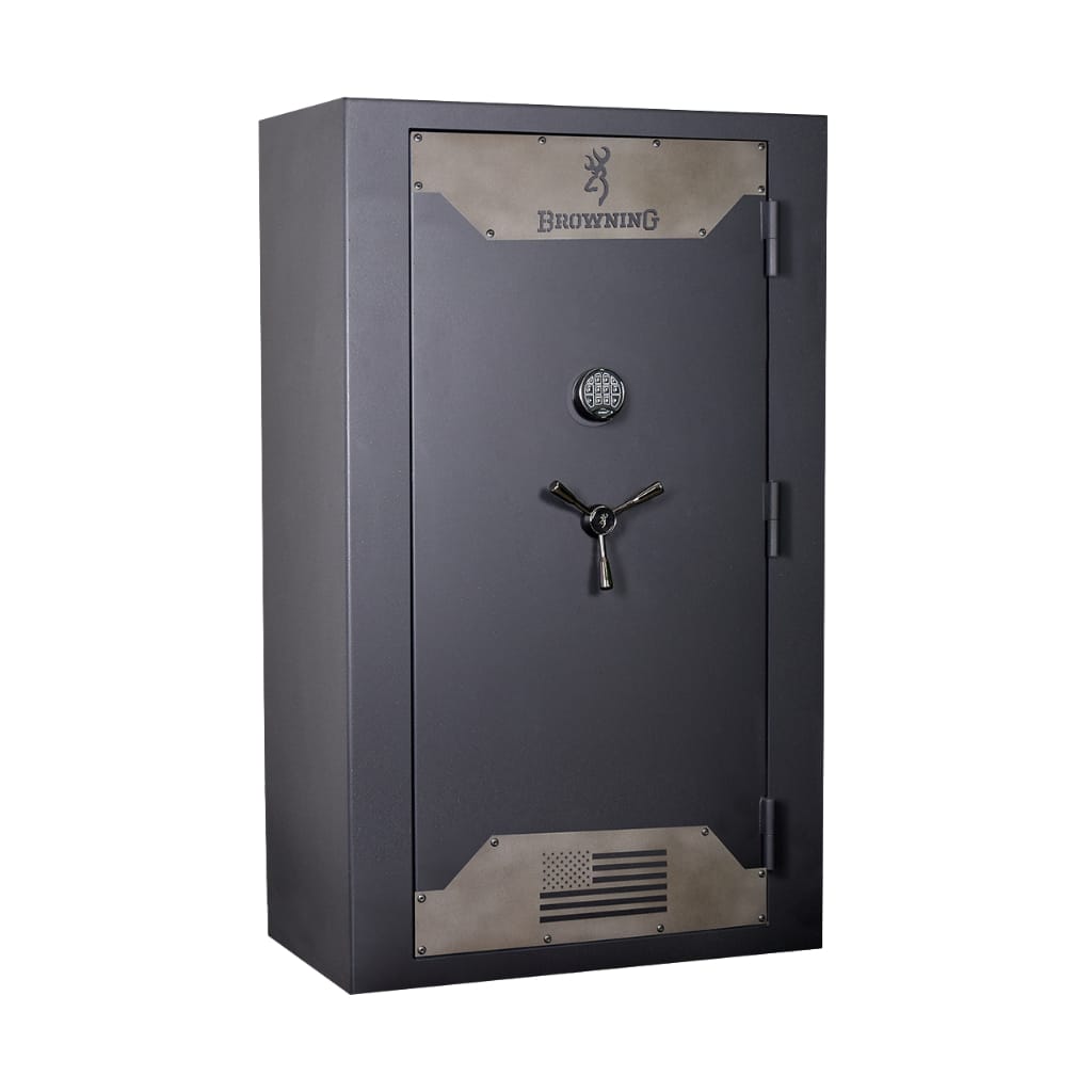 Browning HTRDLX49 Hunter Series Gun Safe | UL RSC Rated | 49 Long Gun Capacity | 80 Minute Fire Rated at 1550°F Textured Putty Gray