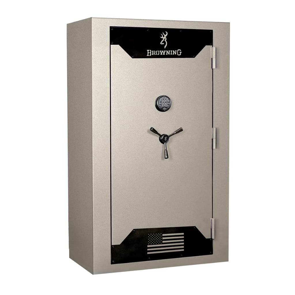 Browning HTRDLX49T Hunter Series Gun Safe | UL RSC Rated | 49 Long Gun Capacity | 80 Minute Fire Rated at 1550°F Textured Putty Gray