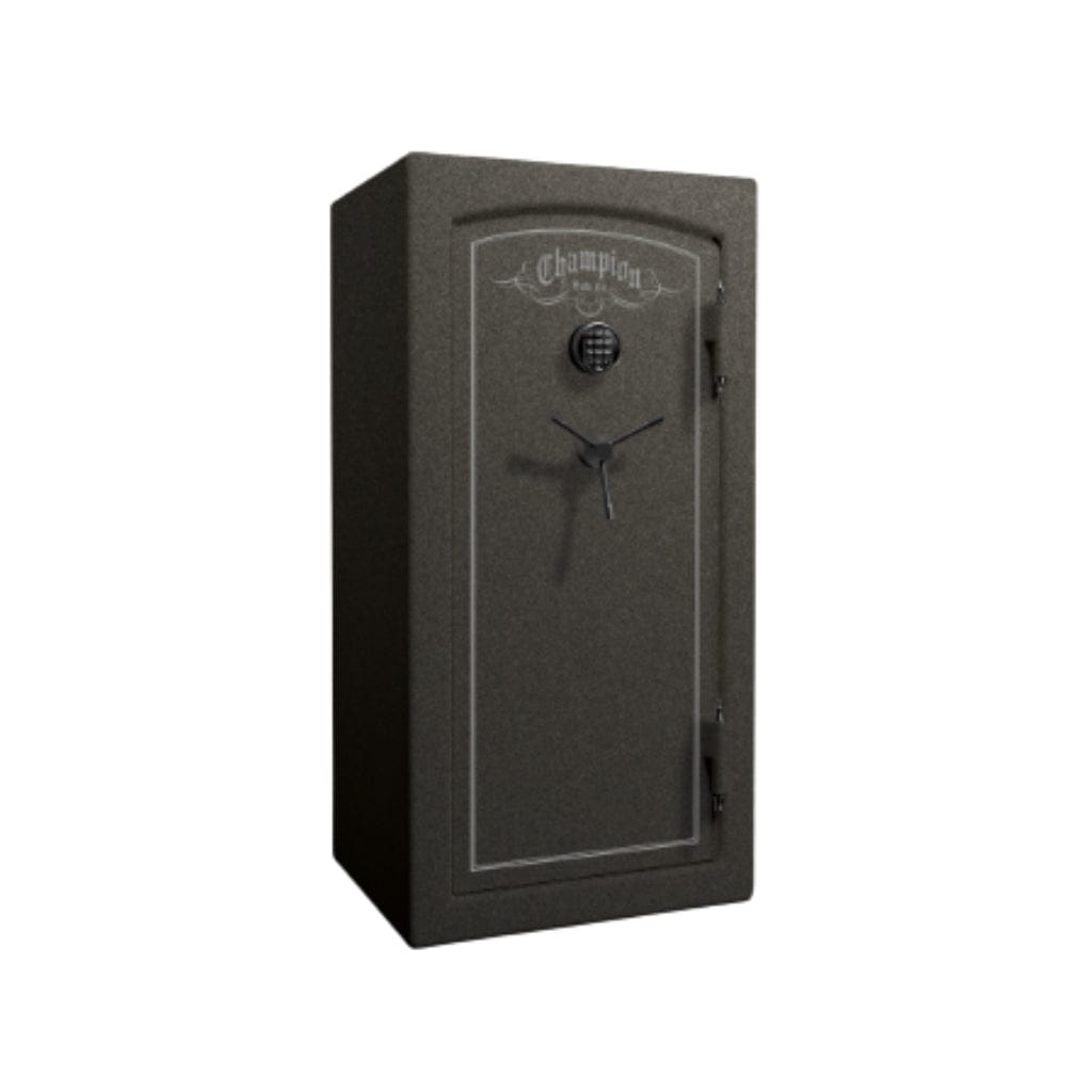 Champion Safe EC14 Estate 14 Gun And Jewelry Safe | UL Rating | 4 Gun Capacity | 120 Minutes Fireproof at 1200°F Granite Texture / Standard / Silver