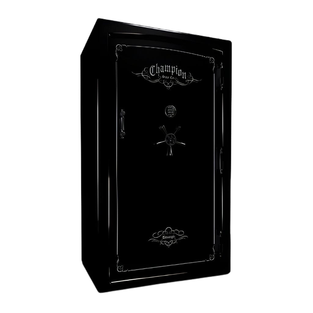 Champion Safe TR50 Triumph 50 Gun Safe | UL RSC Rated | 58 Gun Capacity | 120 Minutes Fireproof at 1750°F Black Gloss / Standard / Silver