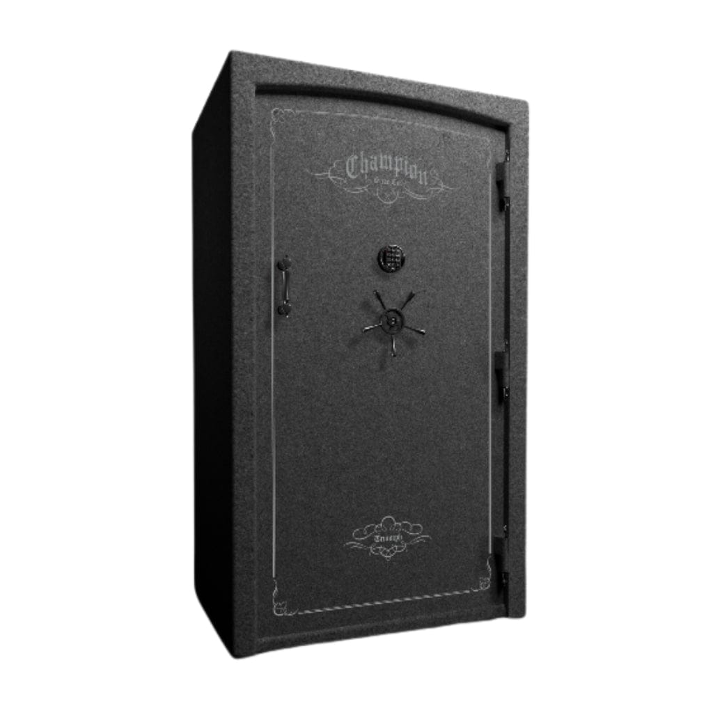 Champion Safe TR50 Triumph 50 Gun Safe | UL RSC Rated | 58 Gun Capacity | 120 Minutes Fireproof at 1750°F Granite Texture / Standard / Silver