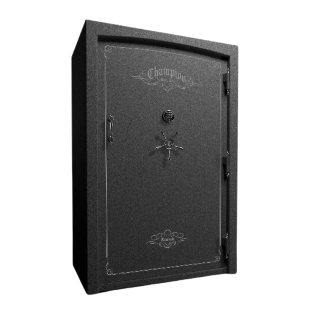 Champion Safe TR60 Triumph 60 Gun Safe | UL RSC Rated | 64 Gun Capacity | 120 Minutes Fireproof at 1750°F Granite Texture / Standard / Silver