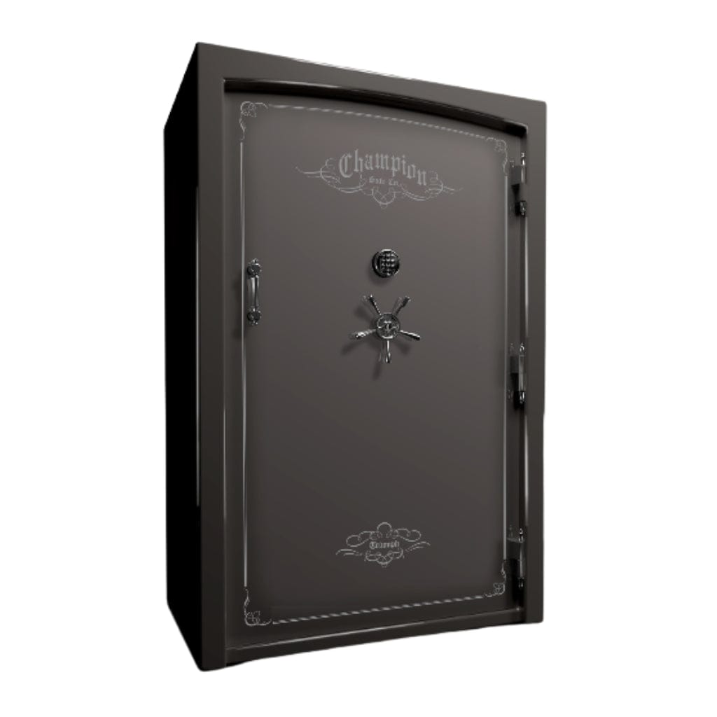 Champion Safe TR60 Triumph 60 Gun Safe | UL RSC Rated | 64 Gun Capacity | 120 Minutes Fireproof at 1750°F Gunsmoke Two Tone / Standard / Silver