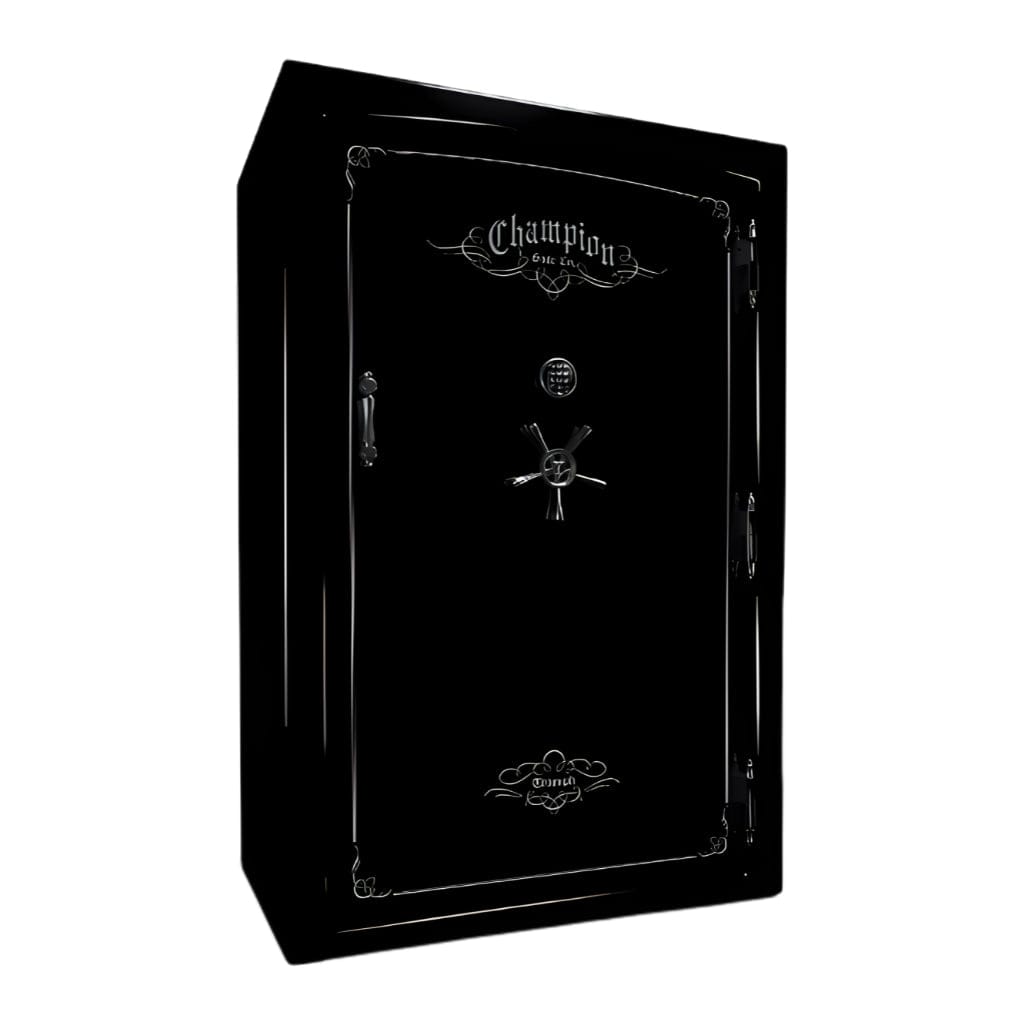Champion Safe TR60 Triumph 60 Gun Safe | UL RSC Rated | 64 Gun Capacity | 120 Minutes Fireproof at 1750°F Black Gloss / Standard / Silver