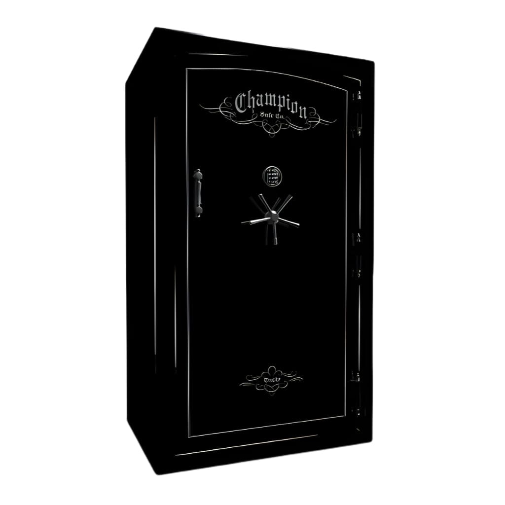 Champion Safe TY50 Trophy 50 Gun Safe | UL RSC Rated | 52 Gun Capacity | 120 Minutes Fireproof at 1200°F Black Gloss / Standard / Silver