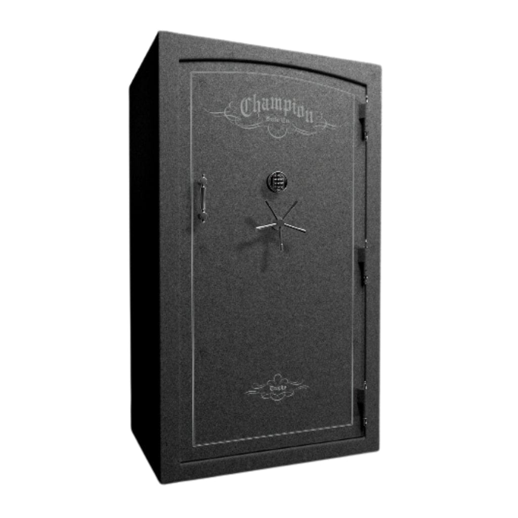 Champion Safe TY50 Trophy 50 Gun Safe | UL RSC Rated | 52 Gun Capacity | 120 Minutes Fireproof at 1200°F Granite Texture / Standard / Silver