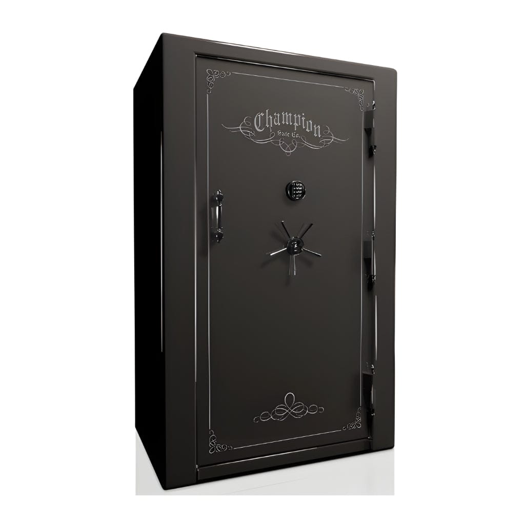 Champion Safe UT55 Untouchable 55 Gun Safe | UL RSC Rated | 58 Gun Capacity | 110 Minutes Fireproof at 1865°F Platinum Gloss / Standard / Silver