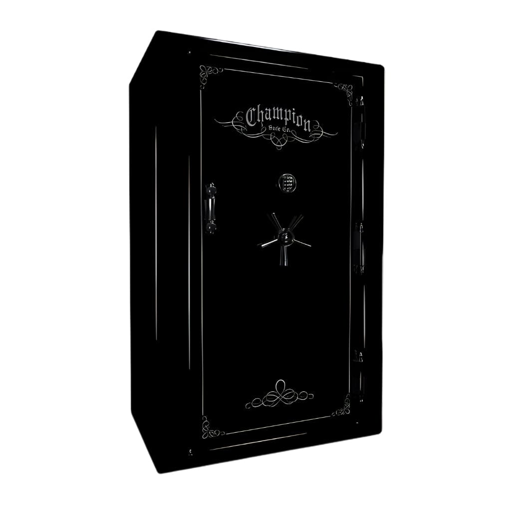 Champion Safe UT55 Untouchable 55 Gun Safe | UL RSC Rated | 58 Gun Capacity | 110 Minutes Fireproof at 1865°F Black Gloss / Standard / Silver