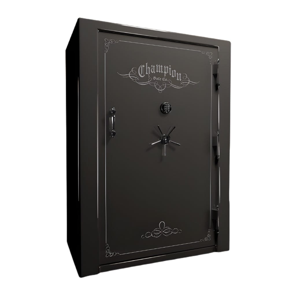 Champion Safe UT65 Untouchable 65 Gun Safe | UL RSC Rated | 64 Gun Capacity | 110 Minutes Fireproof at 1865°F Platinum Gloss / Standard / Silver