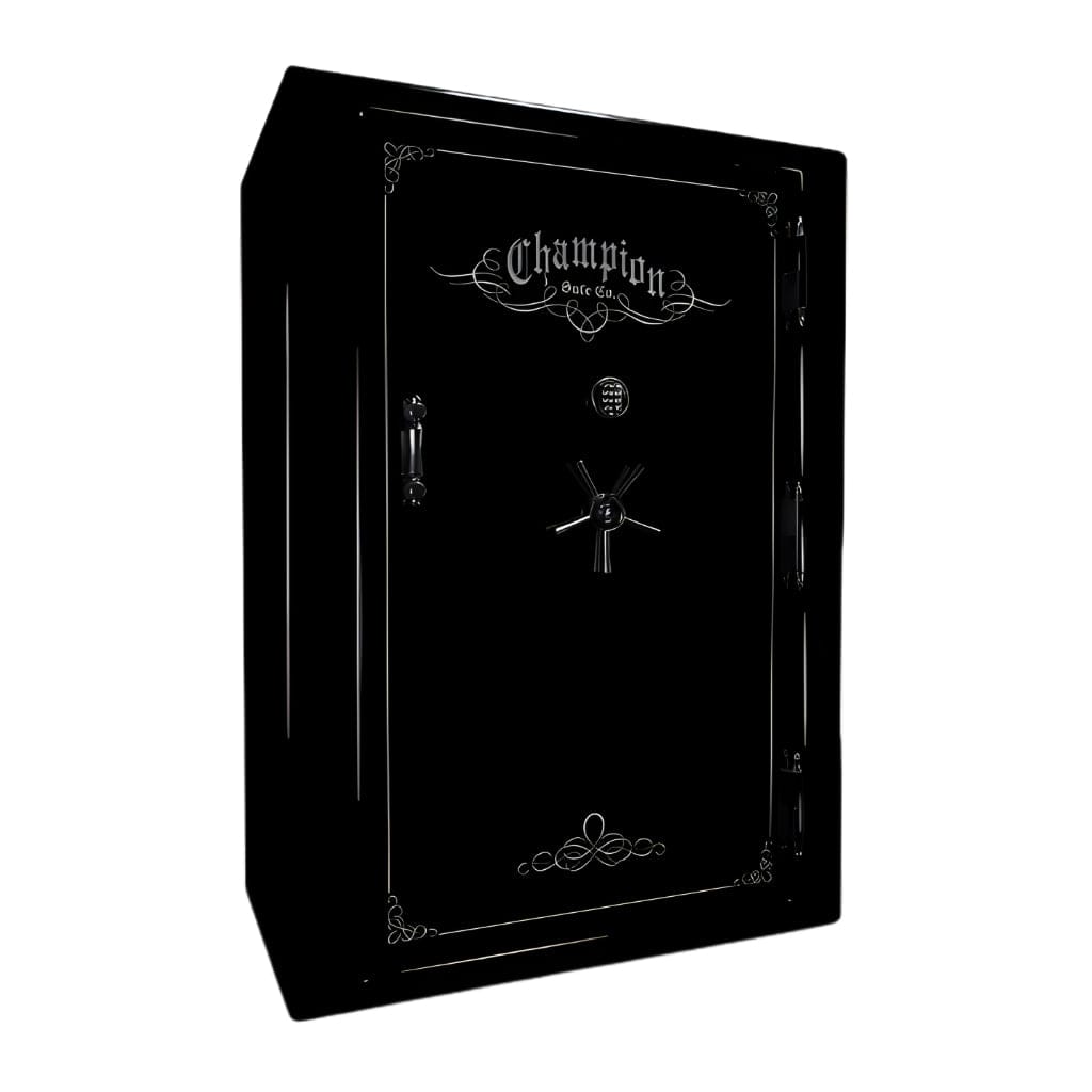 Champion Safe UT65 Untouchable 65 Gun Safe | UL RSC Rated | 64 Gun Capacity | 110 Minutes Fireproof at 1865°F Black Gloss / Standard / Silver