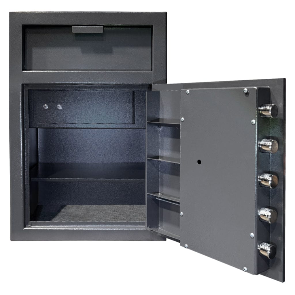 Hollon FD-3020CILK Depository Safe with Inner Locking Compartment | B-Rated | Dial Lock | 2.36 CF