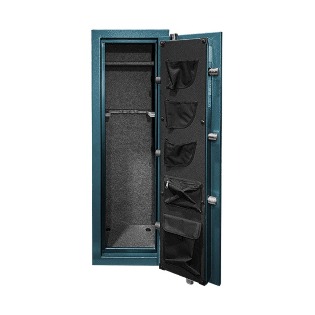 Hollon TEAL DOM-11E / GRAY DOM-11E Dominion Gun Safes with Electronic Lock | 11 Gun Capacity | 45 minute Fire Rated