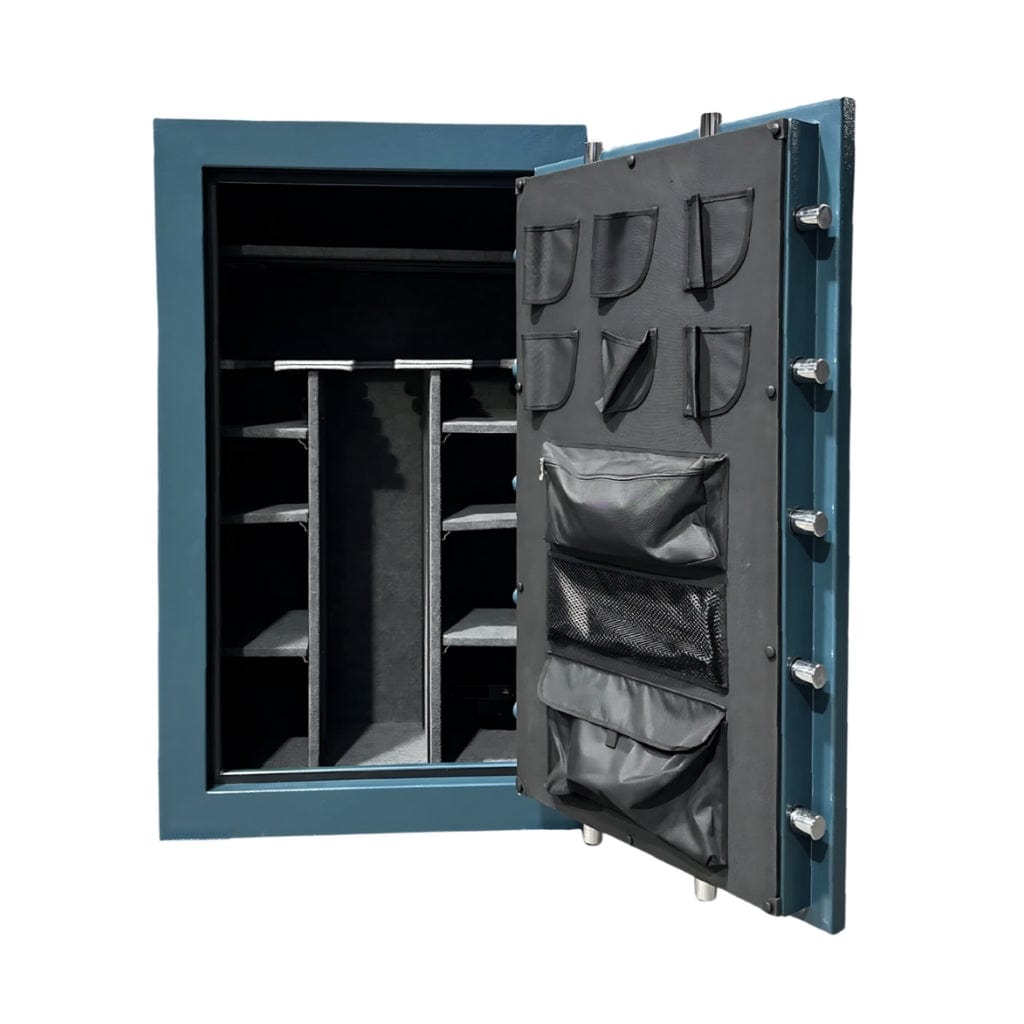 Hollon TEAL DOM-36C / GRAY DOM-36C Dominion Gun Safes with Dial Lock | 36 Gun Capacity | 90 minute Fire Rated