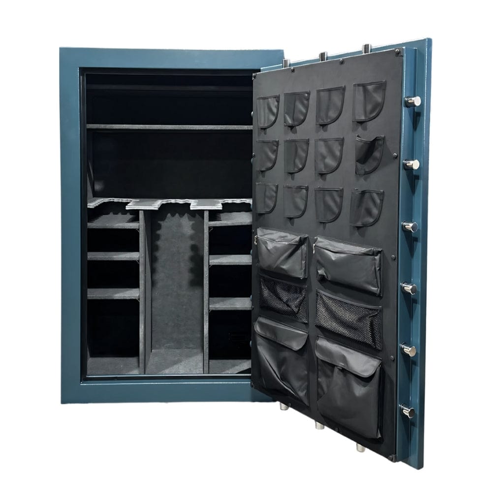 Hollon TEAL DOM-45C / GRAY DOM-45C Dominion Gun Safes with Dial Lock | 45 Gun Capacity | 90 minute Fire Rated