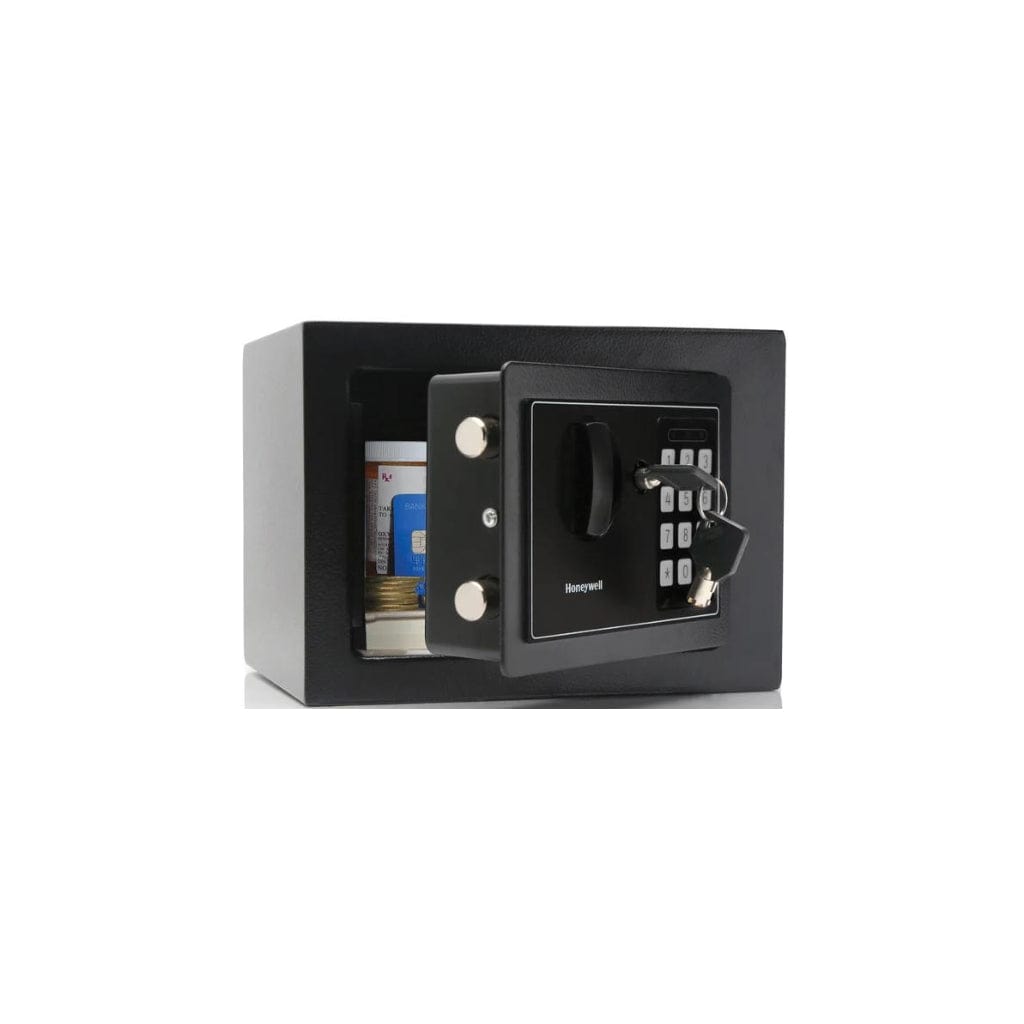 Honeywell 5605 Compact Digital Security Box | Scratch Resistant | Programmable Digital Lock | Two Live Locking Door Bolts