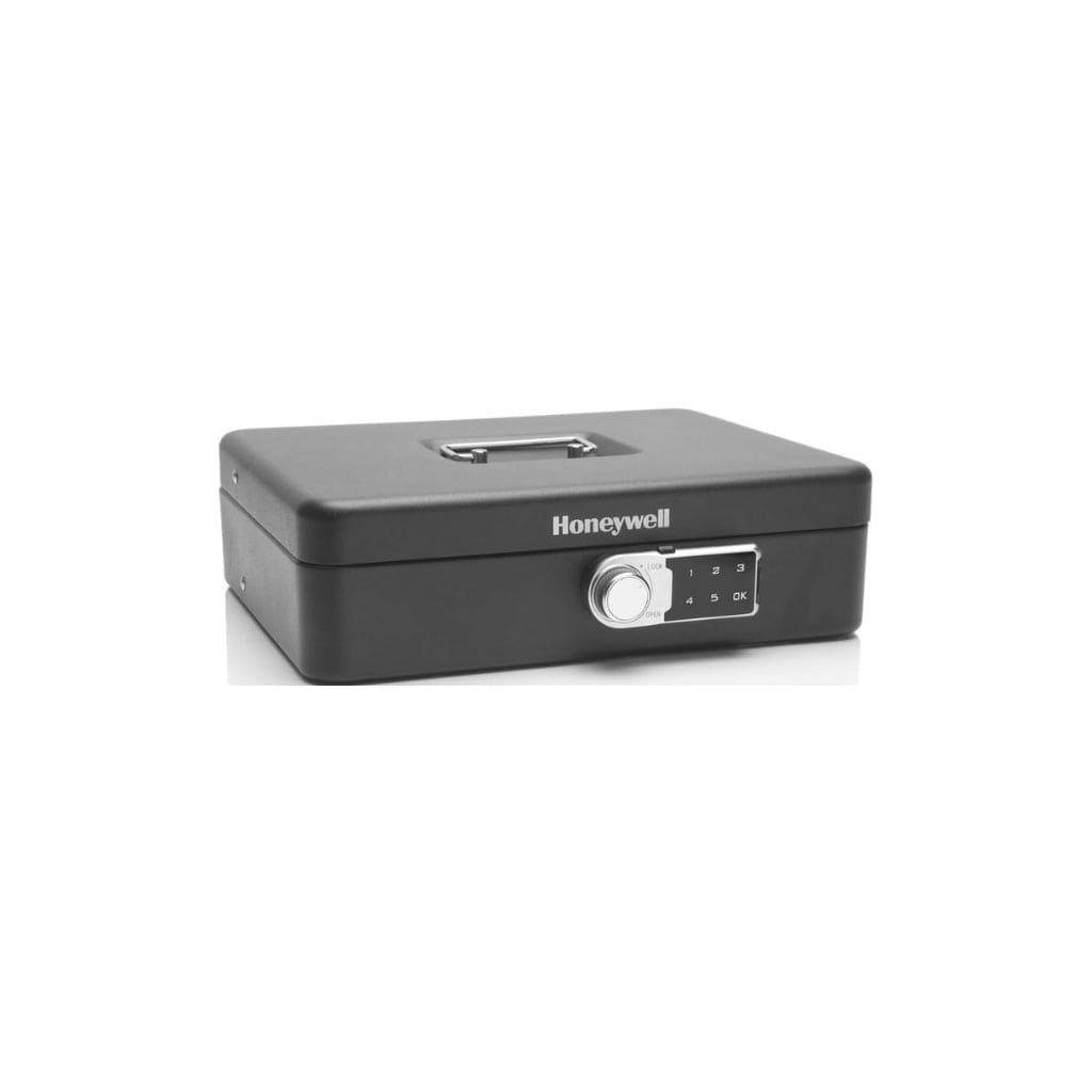 Honeywell 6213DG Digital Tiered Cash Lock Box Programmable Lock | Tiered Cantilever Design | Fits Most Currencies