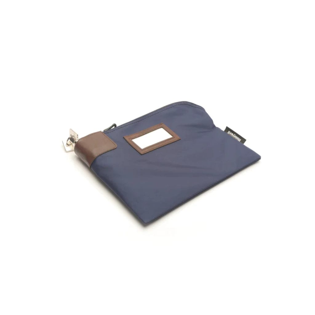 Honeywell 6505 Key-Locking Deposit Bag | Plastic Id Card Window On Front | Blue