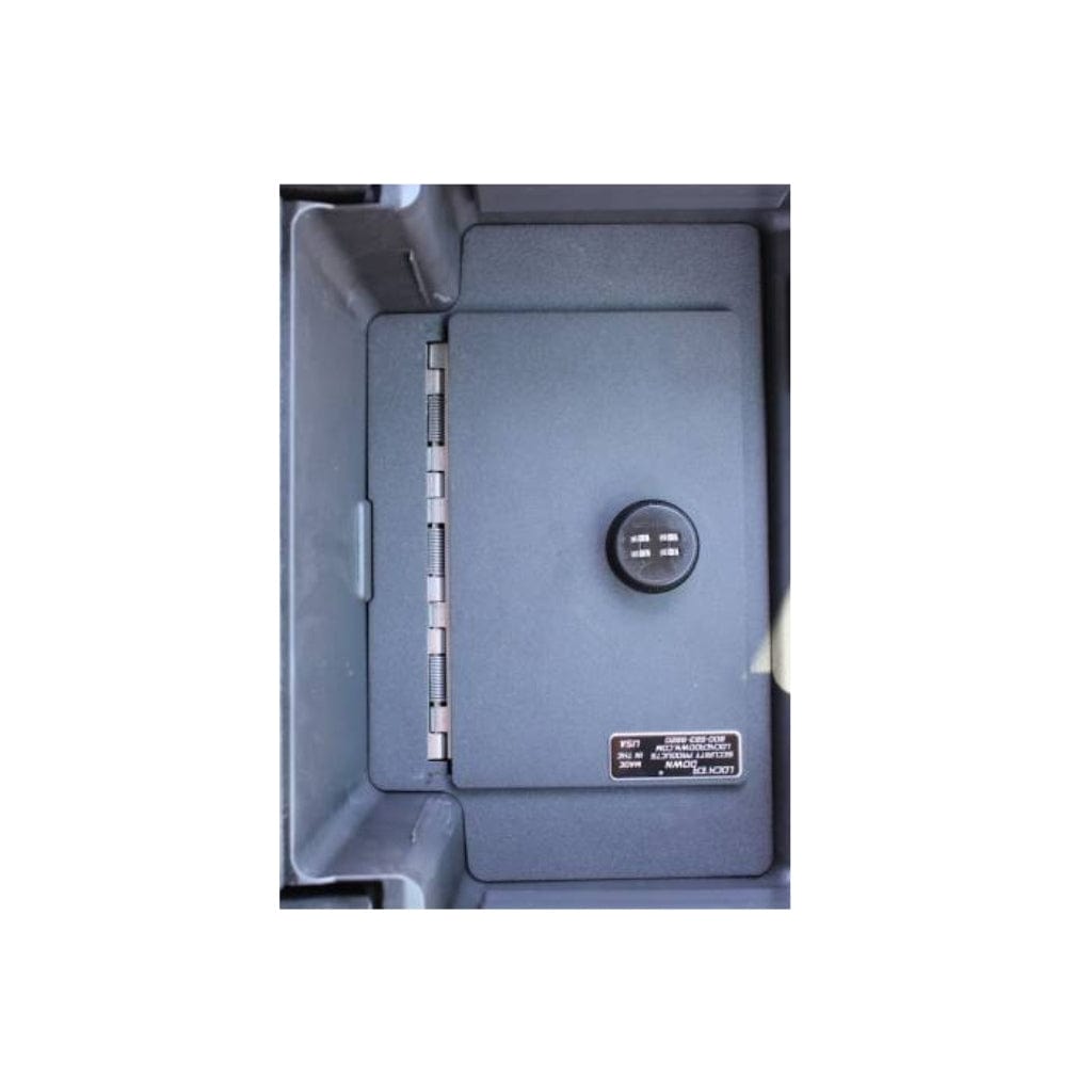 Lock&#39;er Down LD2022EX EXxtreme Console Safe for GMC Sierra 1500 (2022-2024) / Chevy Silverado 1500 Console Refresh 2023 Up, 2500 &amp; 3500 | Heavy 12 Gauge Steel | 4 Point Locking System