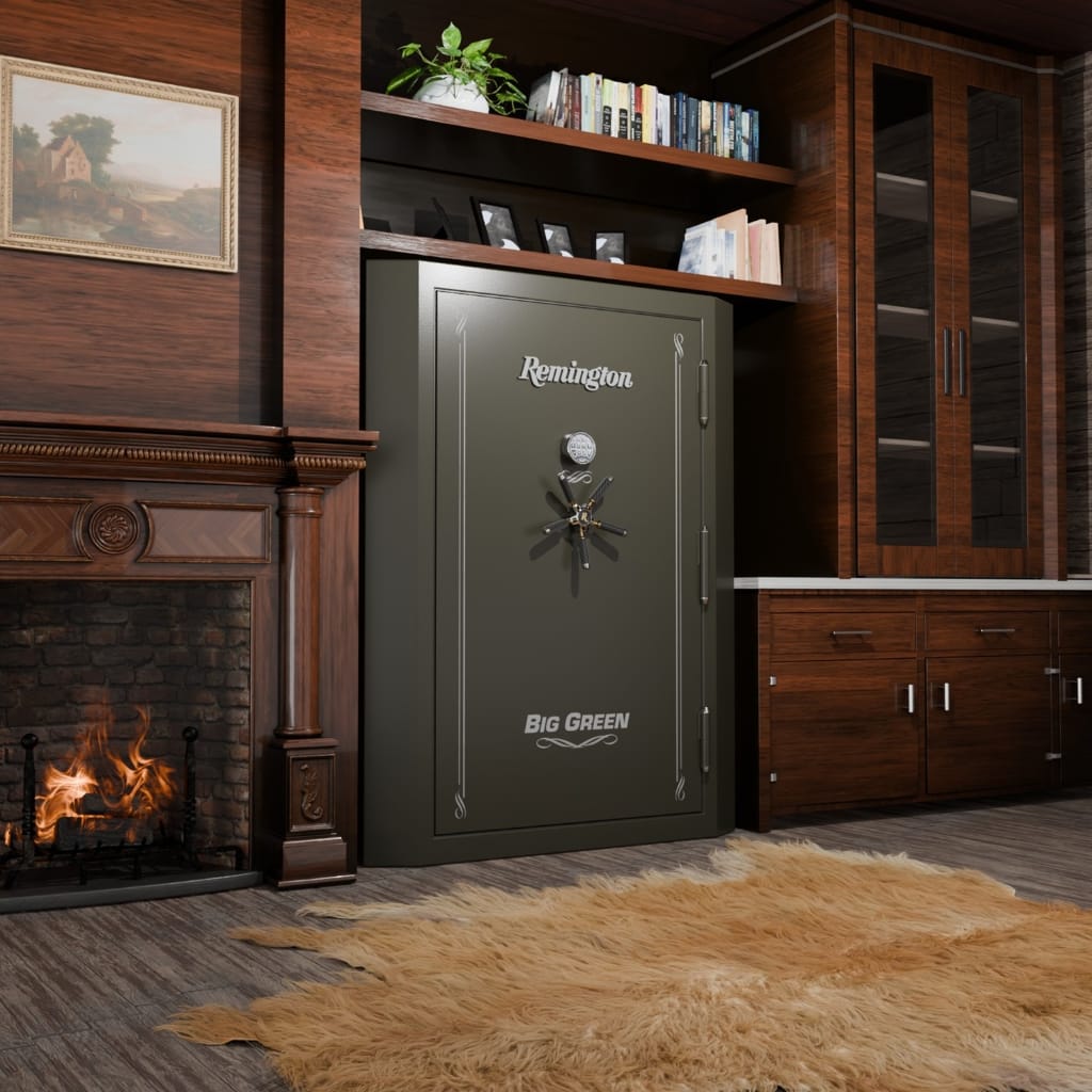 Remington SECSAR6268-BG Big Green Series Gun Safe | CA DOJ Approved | 60 + 6 + 2 Gun Capacity | 90 Minute Fire Rated