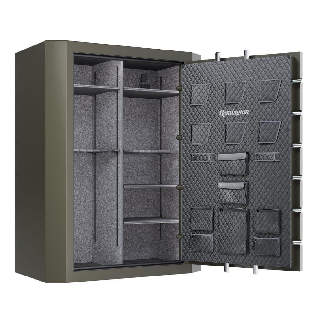 Remington SECSAR6268-BG Big Green Series Gun Safe | CA DOJ Approved | 60 + 6 + 2 Gun Capacity | 90 Minute Fire Rated