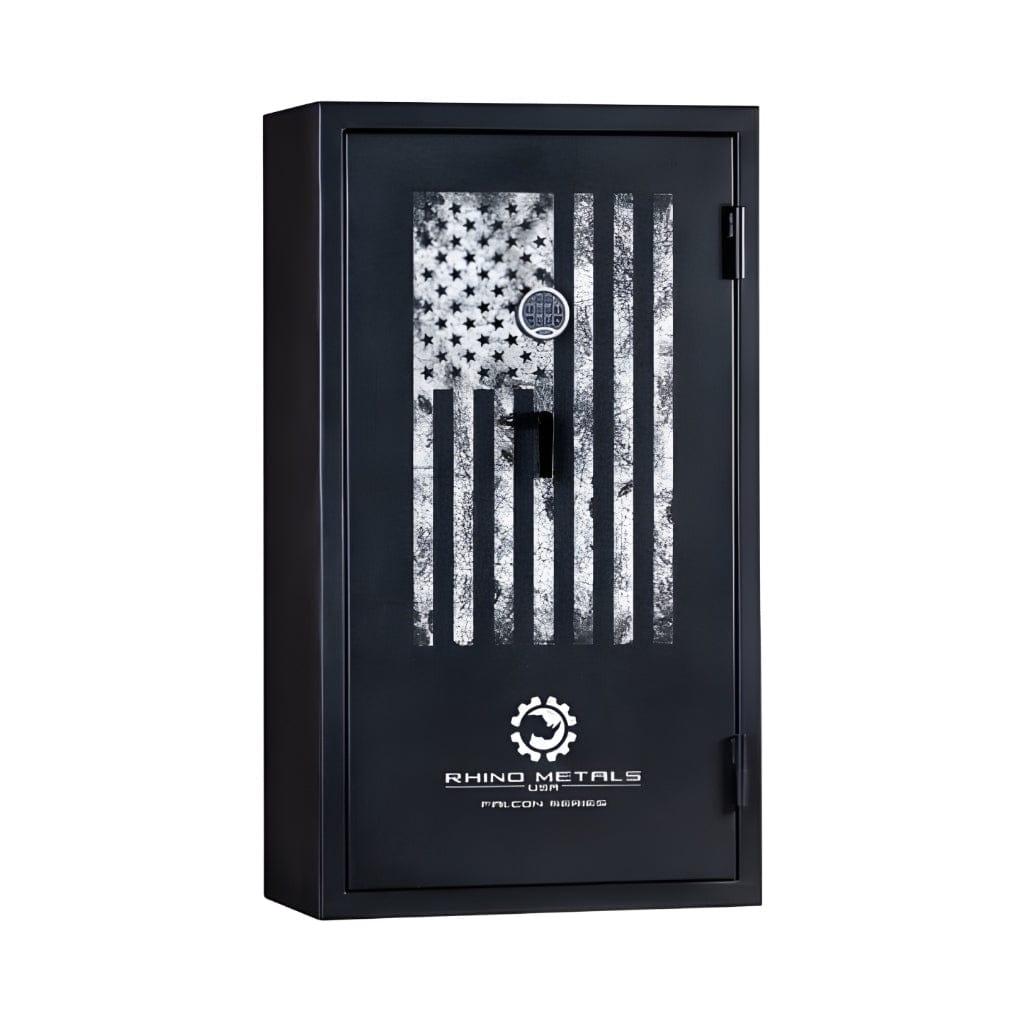 Rhino FFX6033 Falcon Series Gun Safe | CA DOJ Firearm Safety Device | 44 Long Gun Capacity | 40 Min Fire Protection
