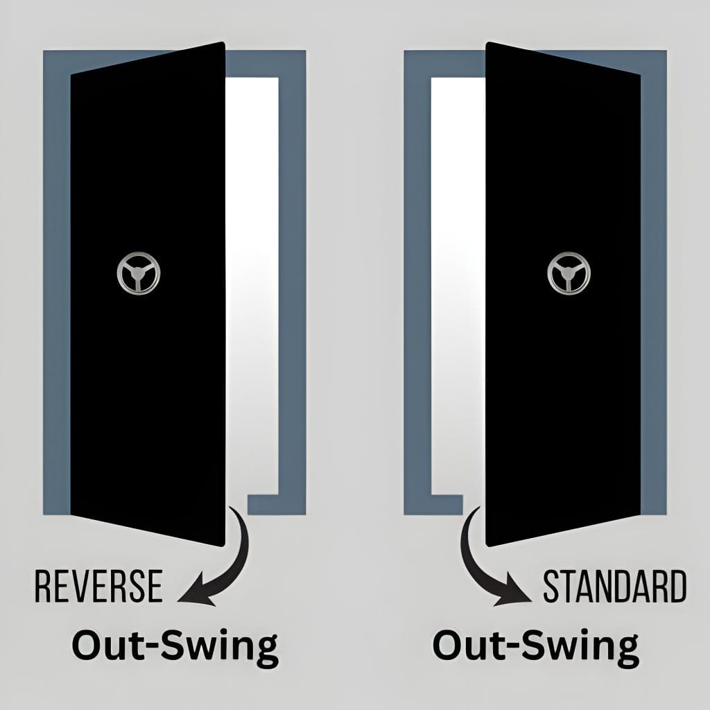 Rhino IWVD8030 Ironworks Series Out-Swing Vault Door ǀ U.L. Listed Lock ǀ 120 Minute Fire Rated
