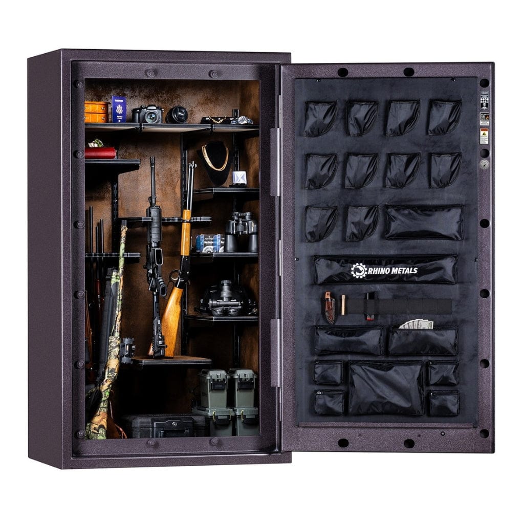 Rhino LX7241 Lightning Series Gun Safe | Safex™ Security System | UL RSC | CA DOJ Compliant | 60 Long Gun Capacity | 120 Min Fire Protection