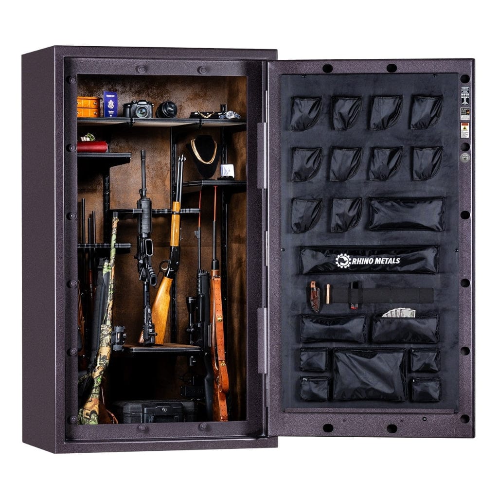 Rhino LX7241 Lightning Series Gun Safe | Safex™ Security System | UL RSC | CA DOJ Compliant | 60 Long Gun Capacity | 120 Min Fire Protection
