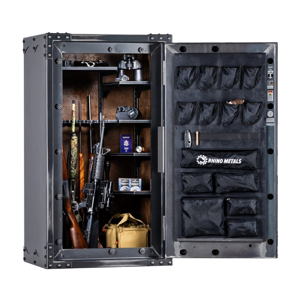 Rhino TGIX6033 Ironworks Thunderbolt Gun & Rifle Safe ǀ 38 Long Guns Capacity ǀ 170 Minute Fire Rated